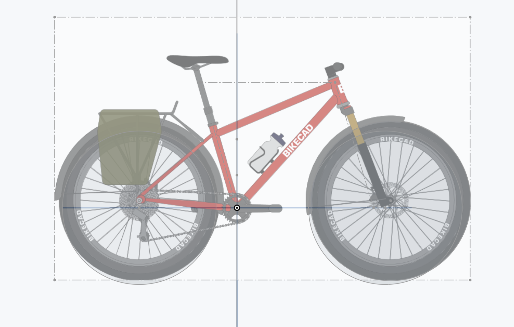 4Hope Kenya mountain bike — engineering CAD render
